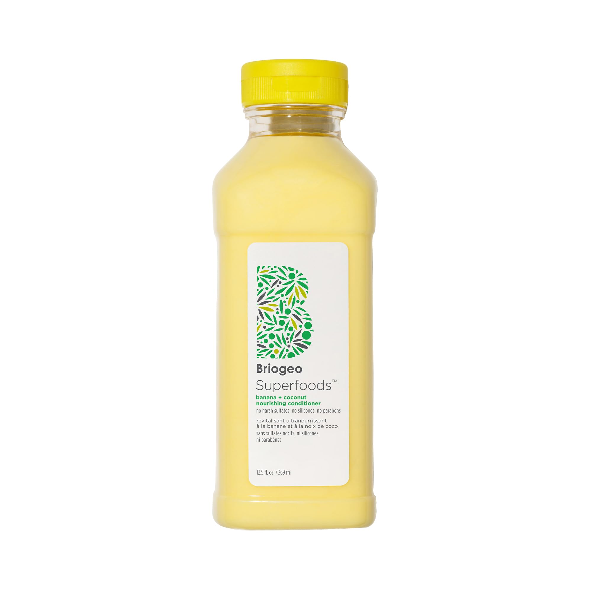Briogeo Banana + Coconut Nourishing Conditioner flacon hydraulique pour cheveux secs