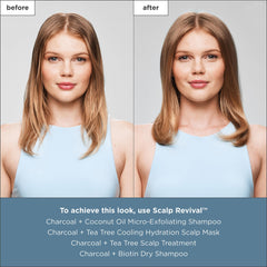 Briogeo Scalp Revival – charbon actif purifiant le cuir chevelu.