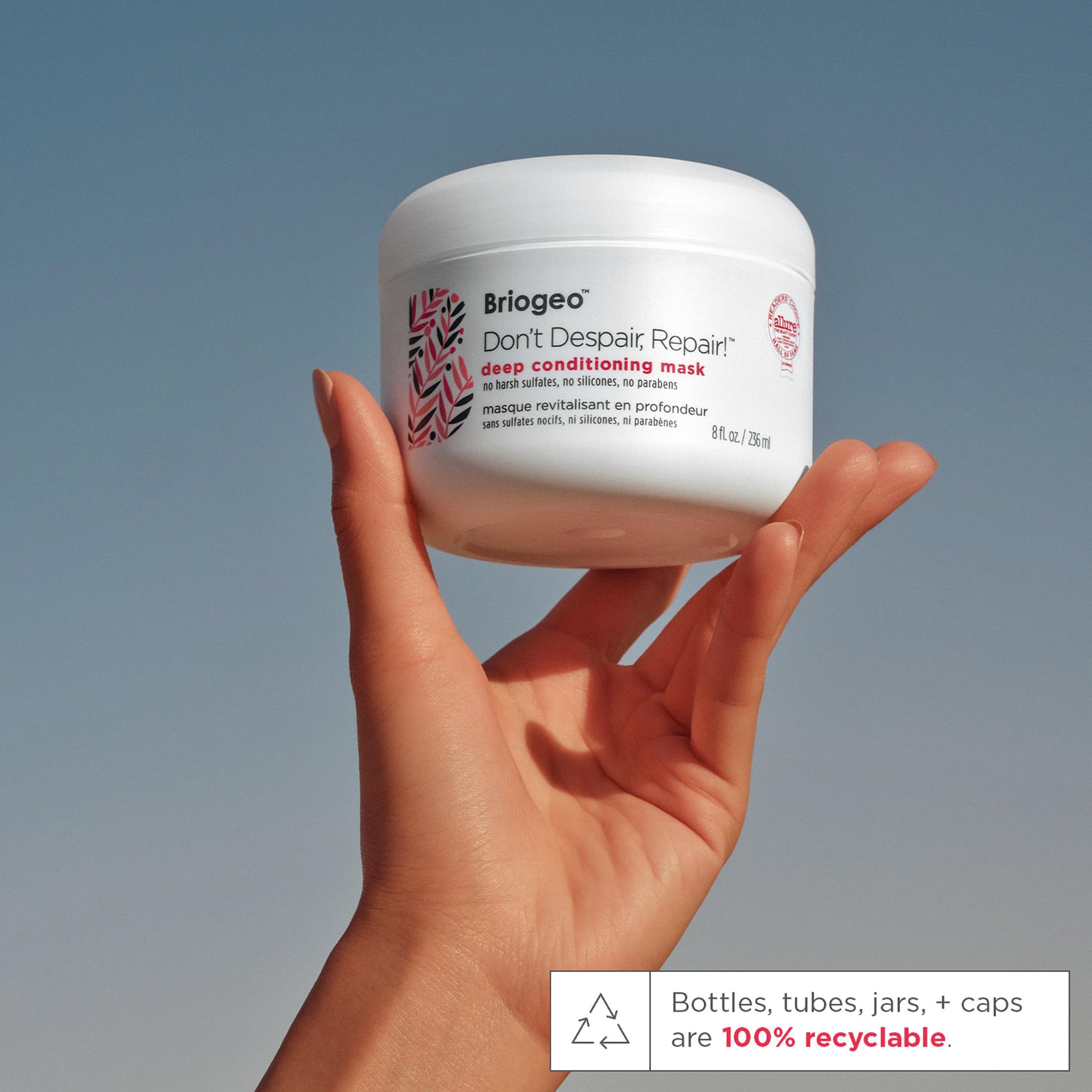 Plant proteins rebuild hair shaft in Briogeo Don't Despair, Repair!