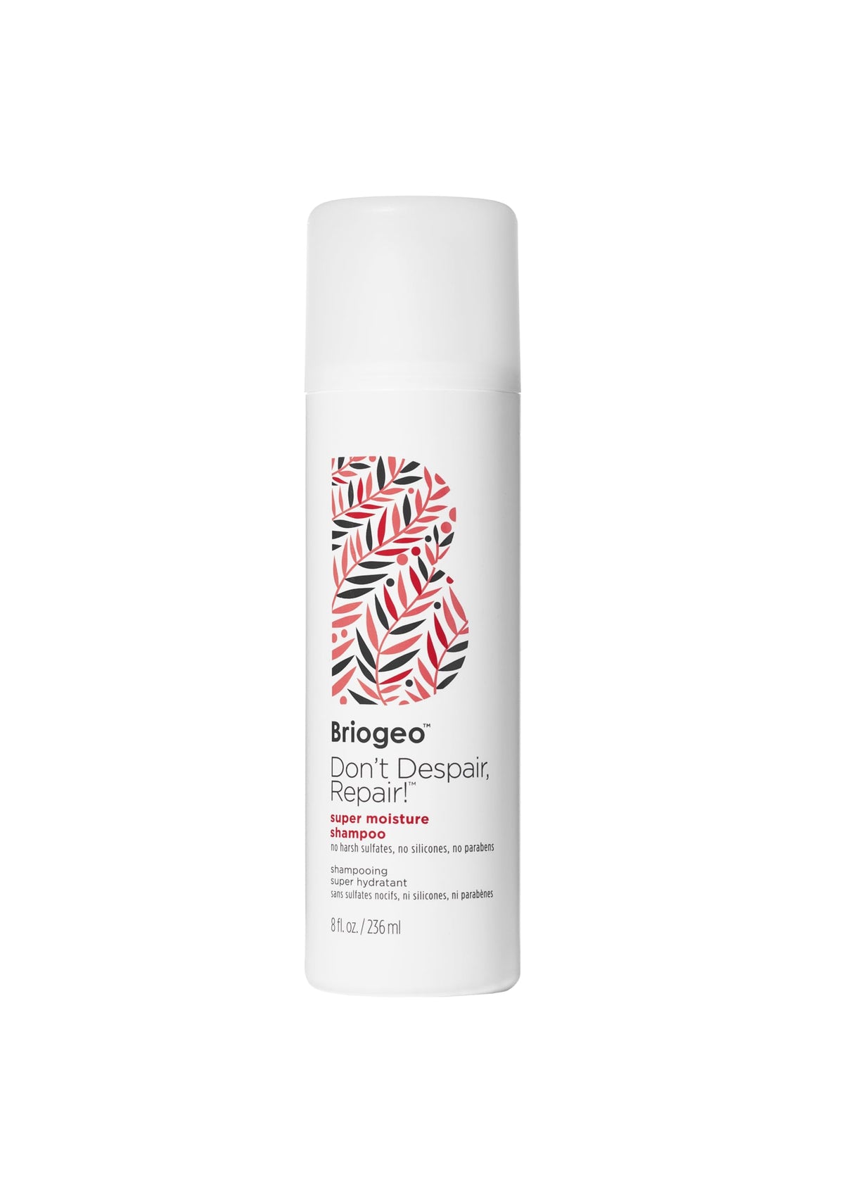 Briogeo Don't Despair, Repair! shampoo bouteille nourrissante pour cheveux secs.