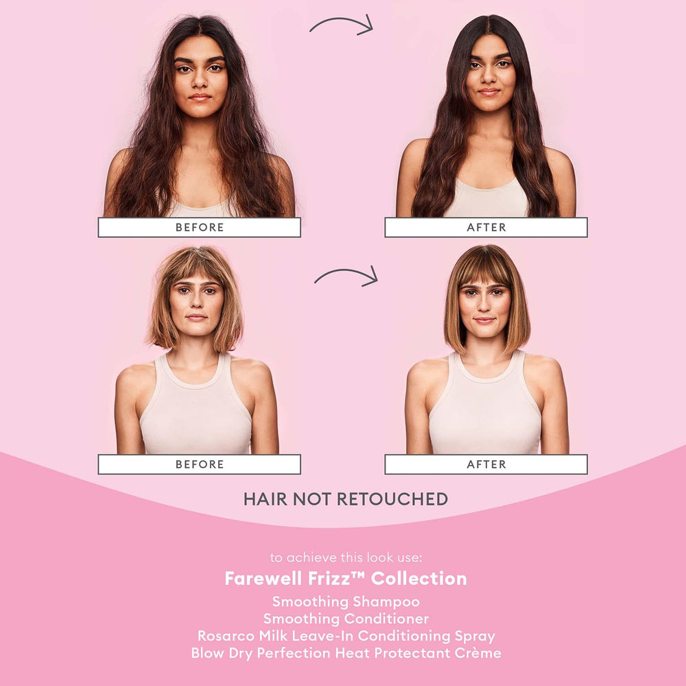 Briogeo Farewell Frizz on shelf highlighting vegan, cruelty-free branding for mindful styling.
