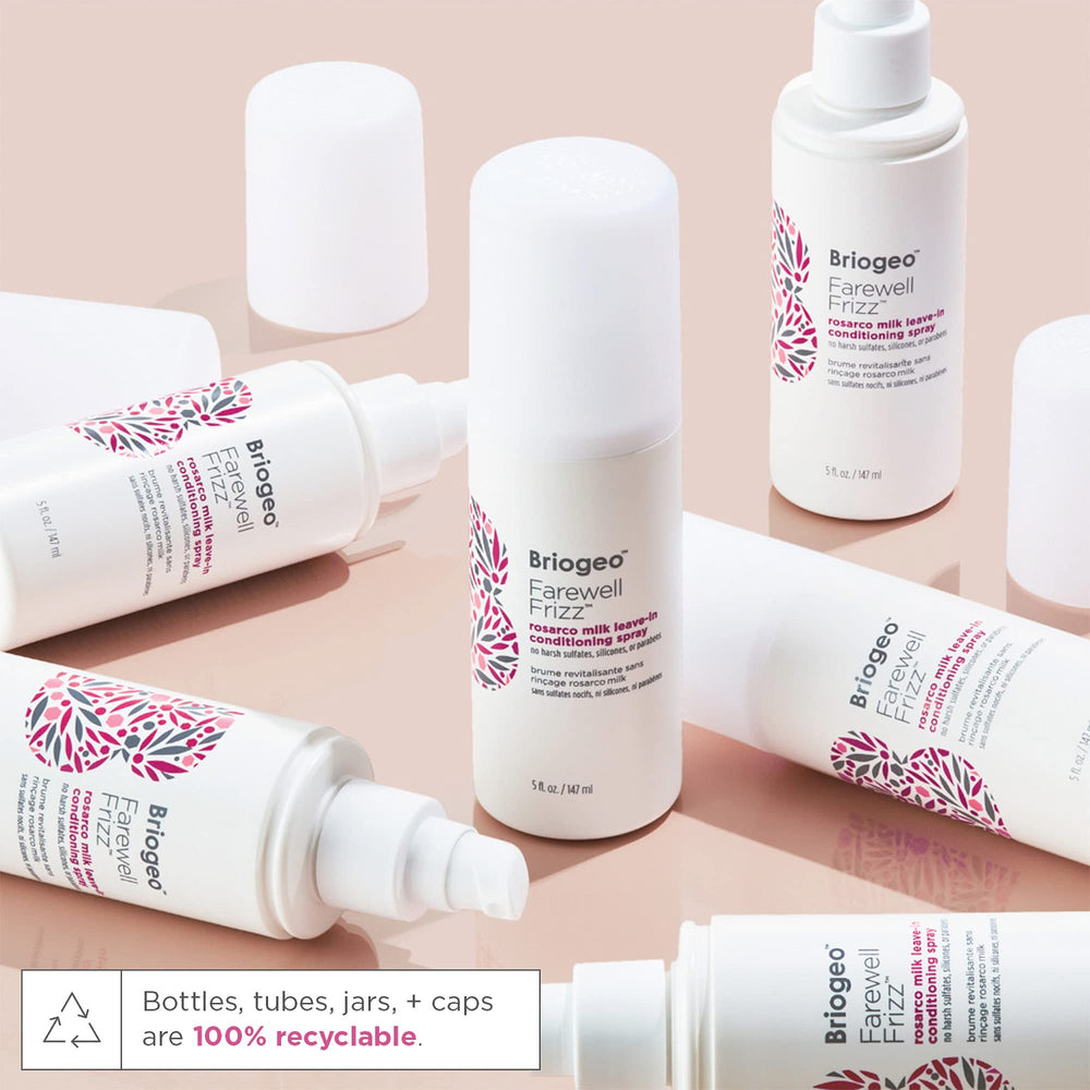 Briogeo Farewell Frizz Rosarco Application Sans Rinçage : soin pratique quotidien.