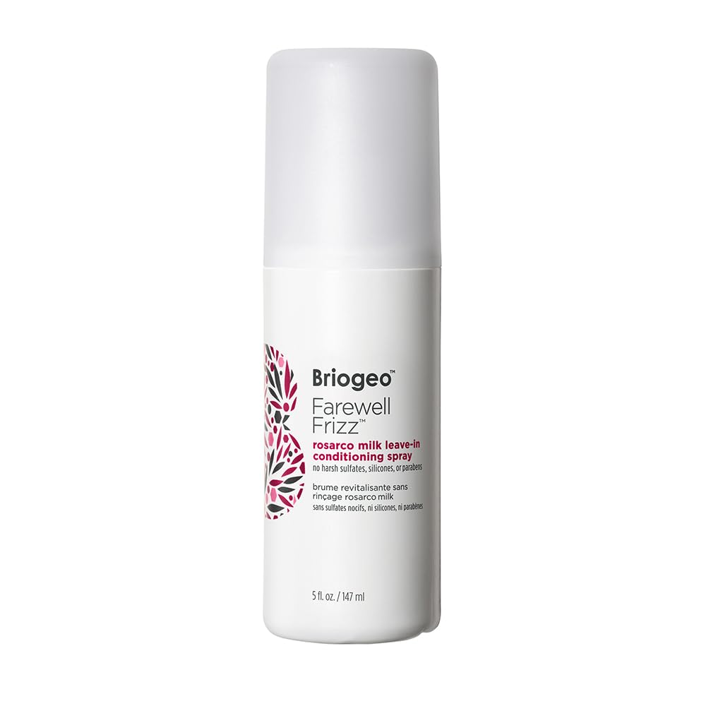 Briogeo Farewell Frizz Rosarco Lait Bouteille : démêlage et hydratation longue durée.