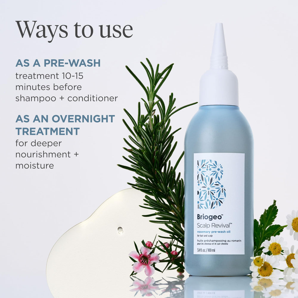 Formule sans sulfates et sans silicones pour routine douce Briogeo.
