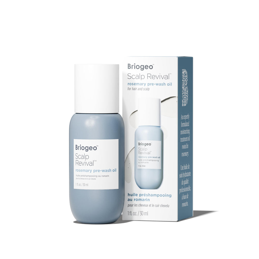 Briogeo huile pré-lavage romarin – bouteille: soin léger pour cuir chevelu sec