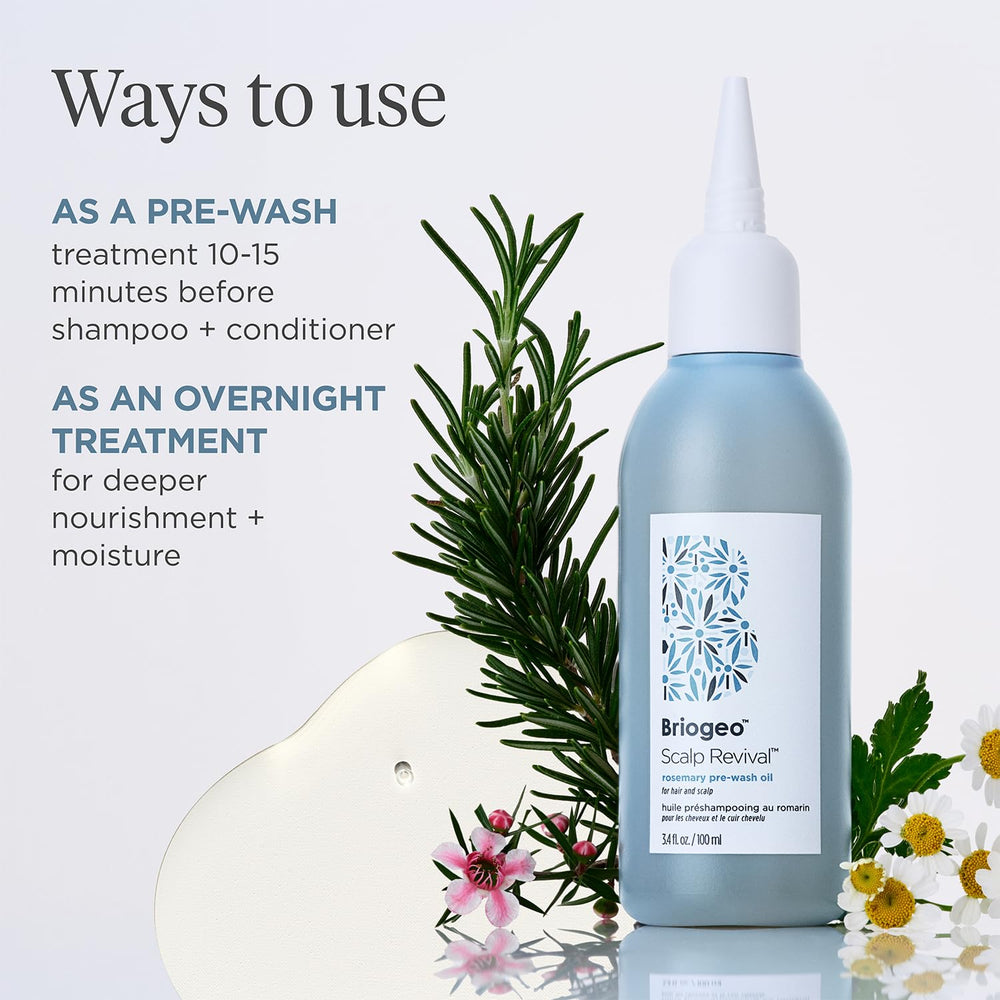 Briogeo huile pré-lavage romarin – vegan et non testé sur animaux