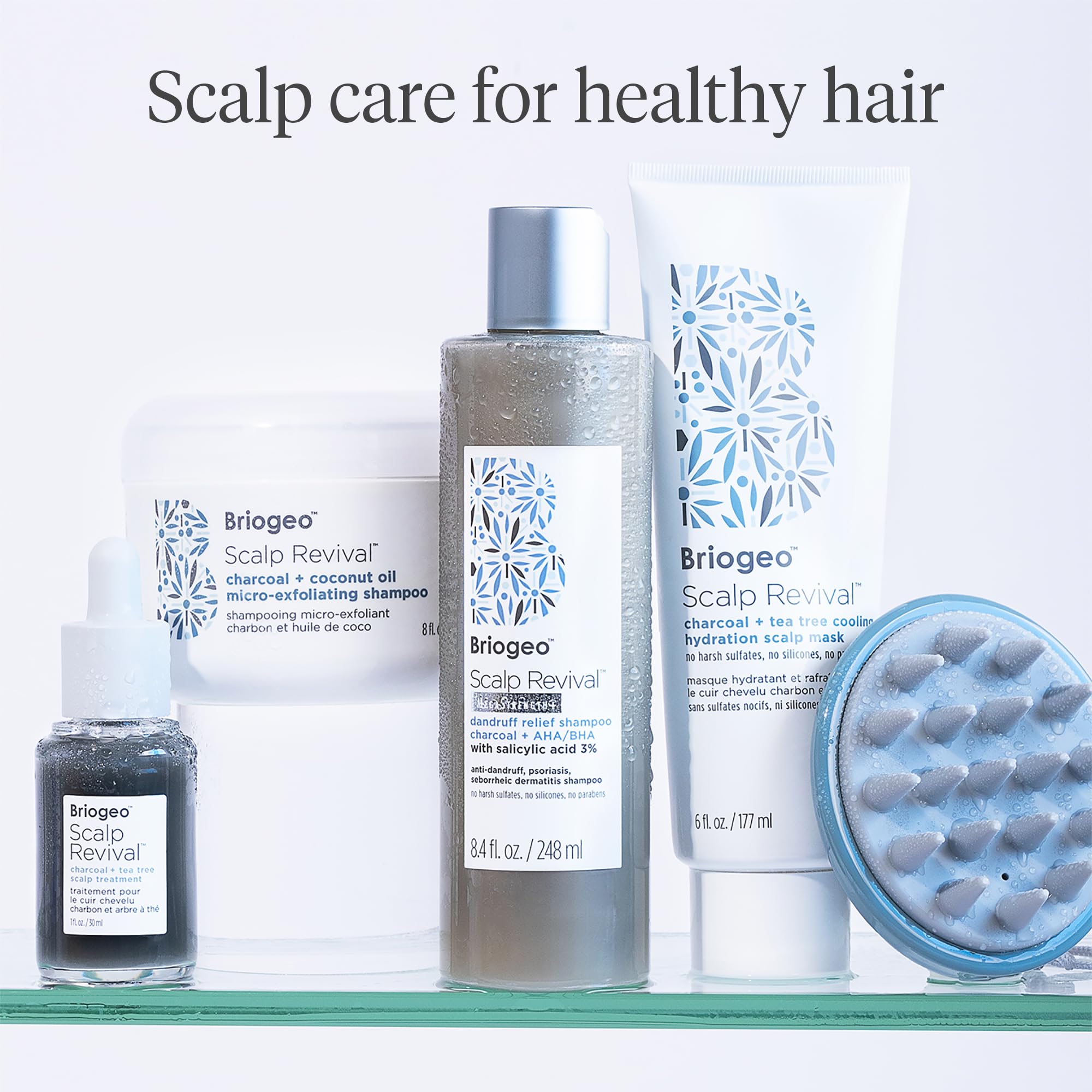 Briogeo Scalp Revival – ingrédients naturels à 98% et certification vegan.