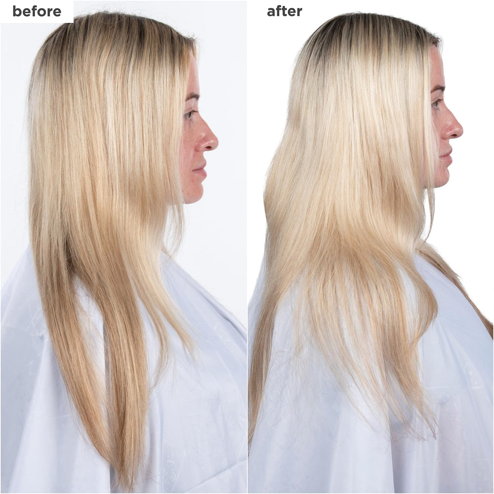 Briogeo: absorption rapide sans film gras sur cheveux.
