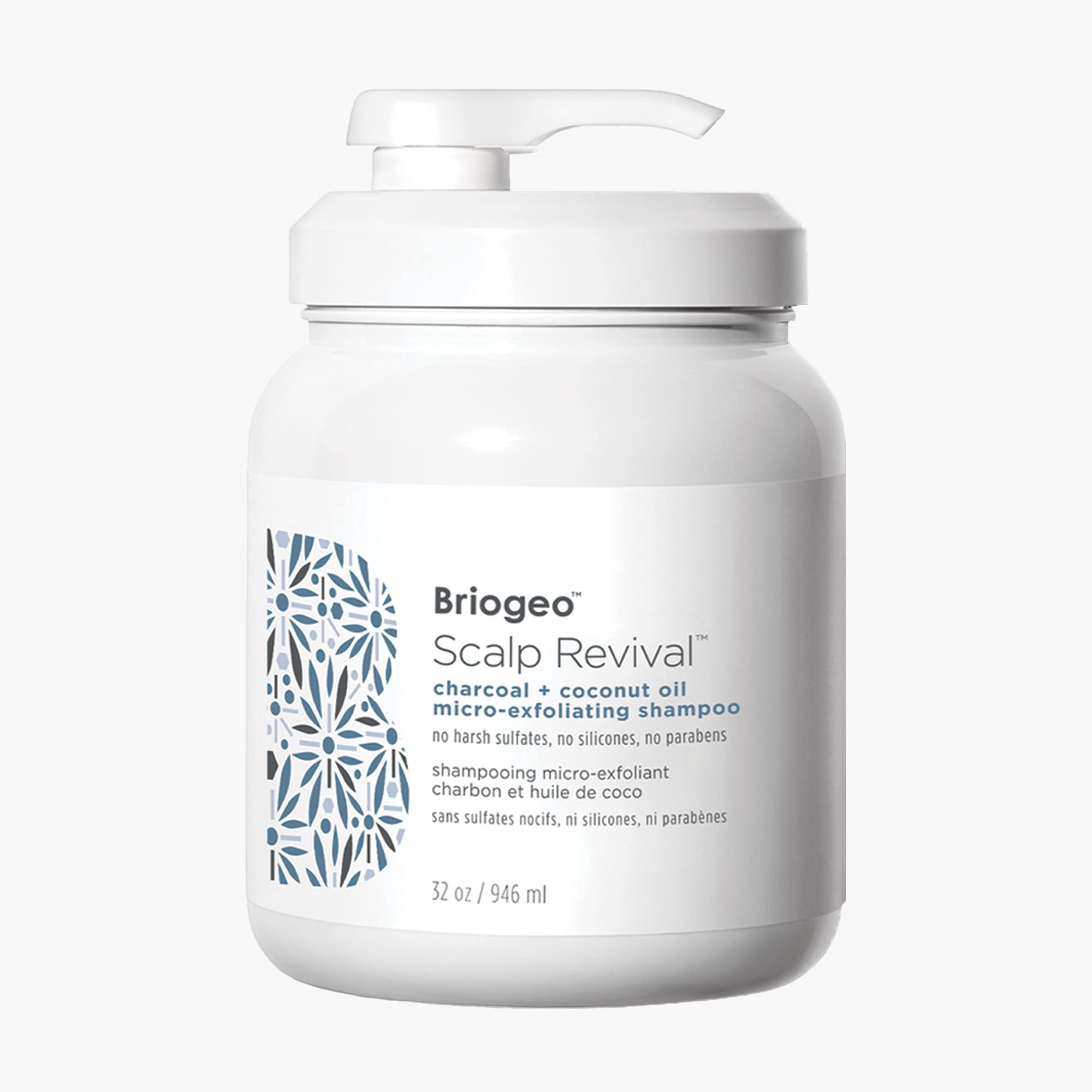 Briogeo Shampoing Charbon Coco en flacon pour detoxifier le cuir chevelu