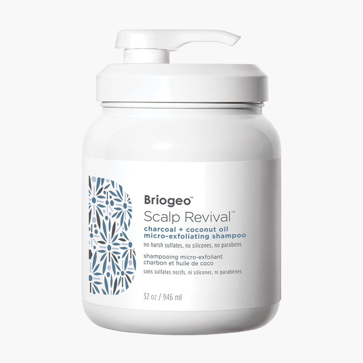 Briogeo Shampoing Charbon Coco en flacon pour detoxifier le cuir chevelu