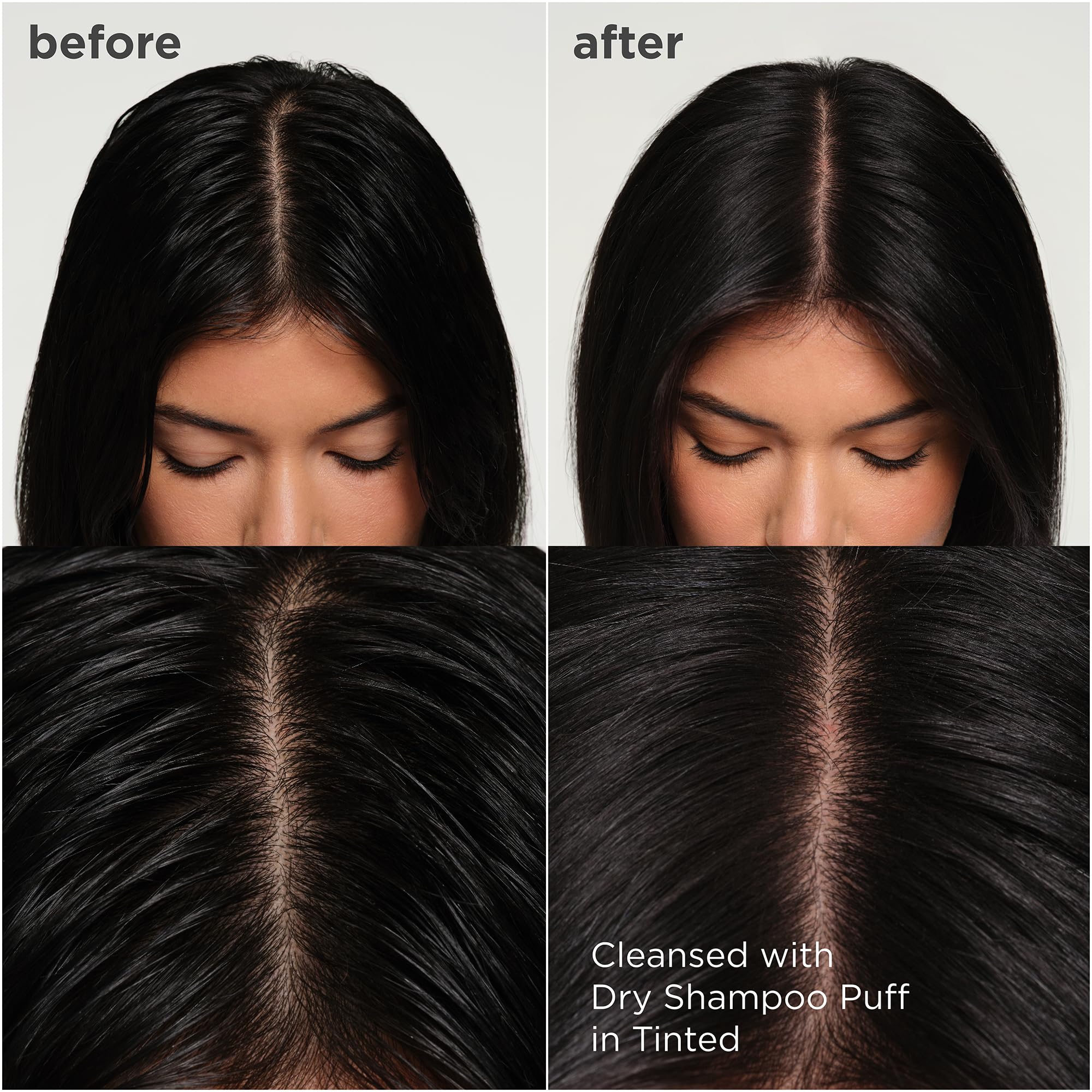 Applicateur puff Briogeo—application propre et ciblée sans aérosol.