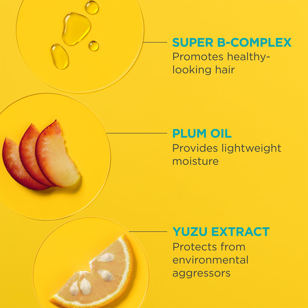 Briogeo Style + Treat Yuzu + Plum Oil – contrôle des flyways pour un style net.