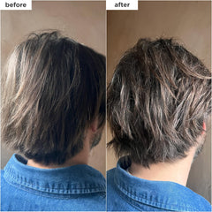 Briogeo Style + Treat Yuzu + Plum Oil – finition demi-matte pour mouvement naturel des cheveux.