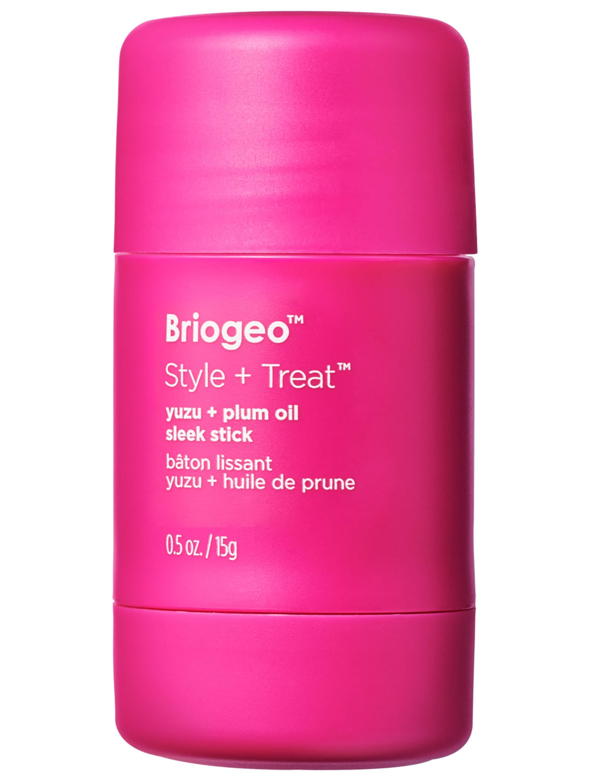 Briogeo Style + Treat Yuzu + Plum Oil Sleek Stick aperçu: contrôle des frisottis et brillance naturelle.