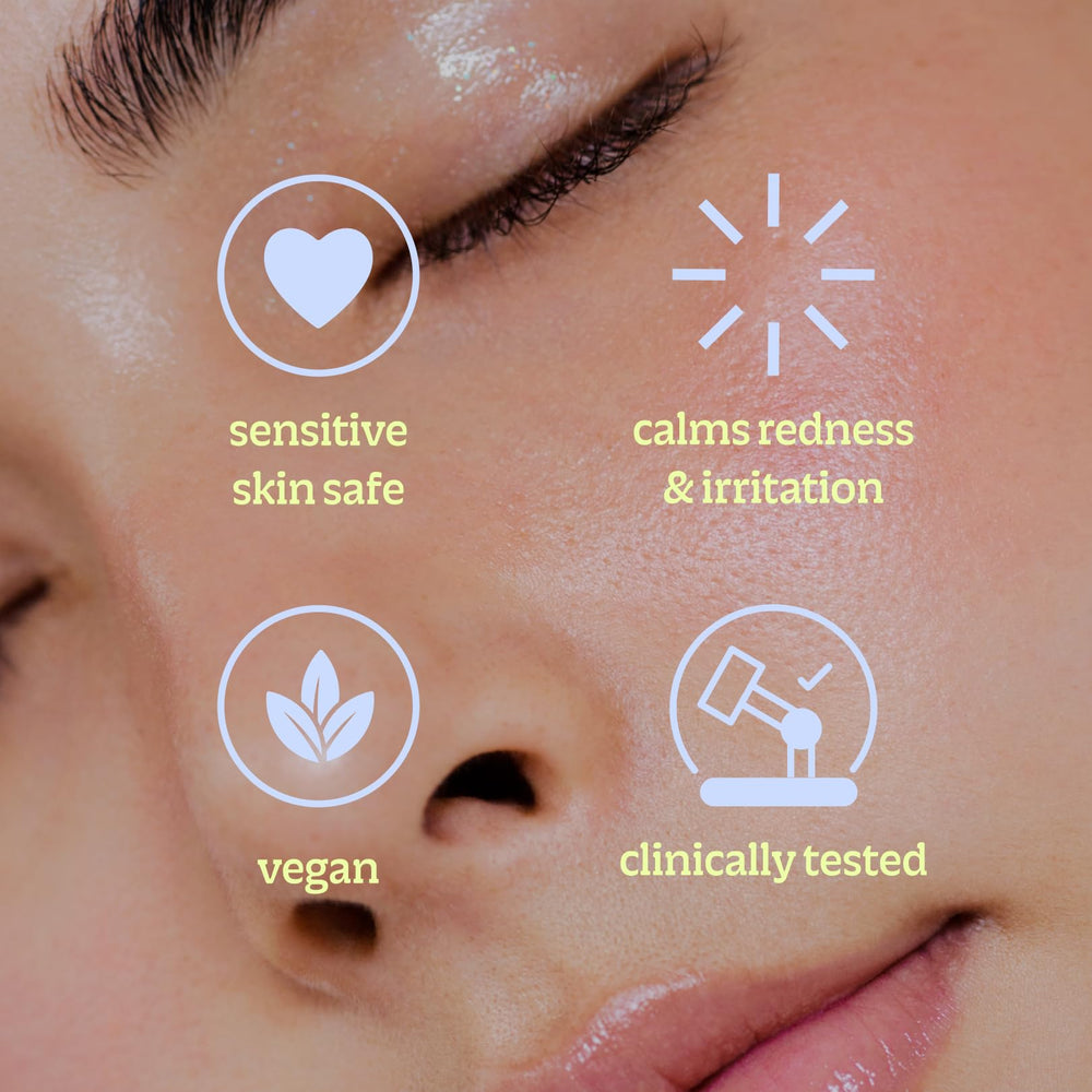 BRIOTECH Eyelid Cleanser cotton pad during gentle cleansing.