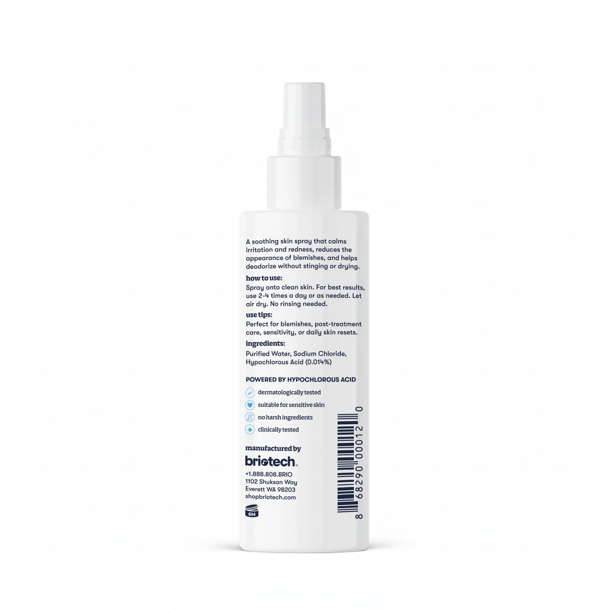 BRIOTECH HOCl-formule-pure : produit à deux ingrédients végétaliens.