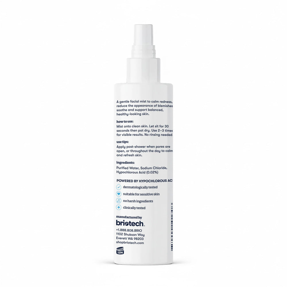 Briotech Renew Toner – emballage vegan, formulation légère sans colorants.
