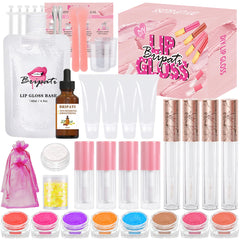 BRIPATI kit base gloss transparente pour hydratation douce des lèvres