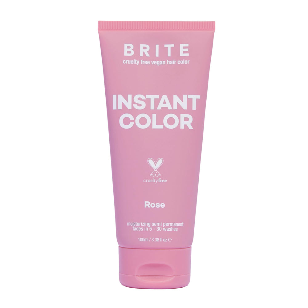 BRITE Rose Instant Color – Bouteille, couleur rosée hydratante pour cheveux pré-blondis