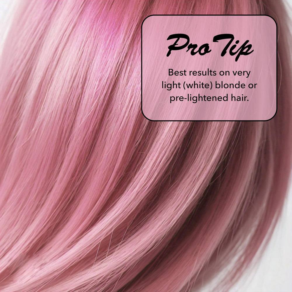 BRITE Rose Instant Color – Application sur cheveux pour une couleur rose vibrante sans ammoniac