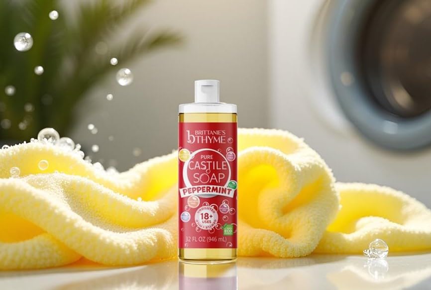 Brittanie's Thyme Castile Menthe - savon visage et corps, peau douce et rafraîchie