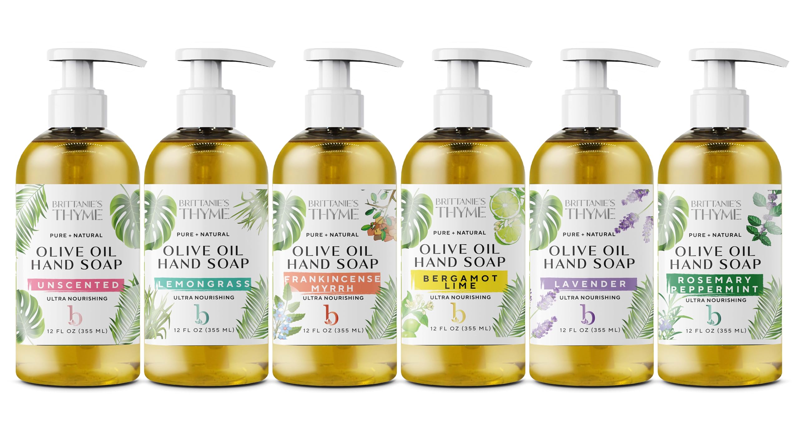 Ingrédients huile olive coco Brittanie's Thyme – formule naturelle et vegan