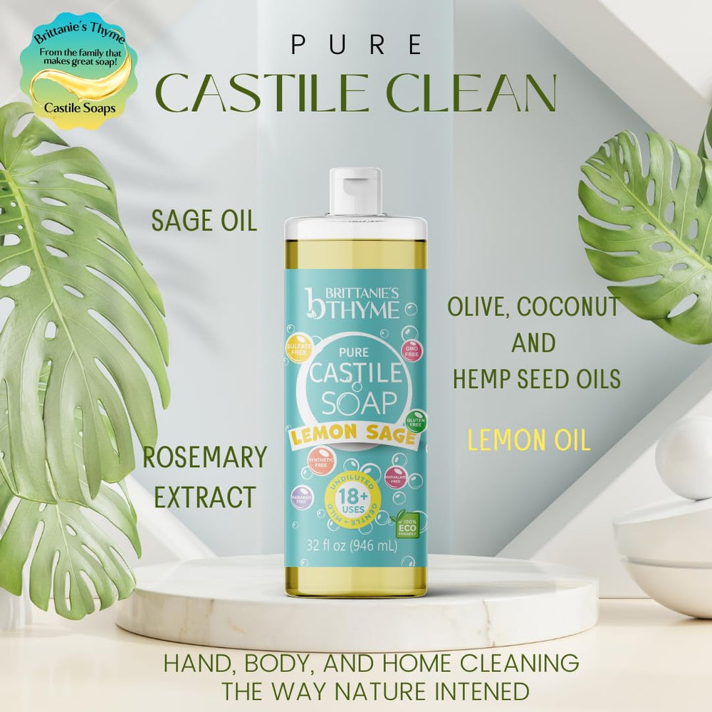 Brittanie's Thyme ingrédients: huile d'olive et coco pour soin nourrissant.