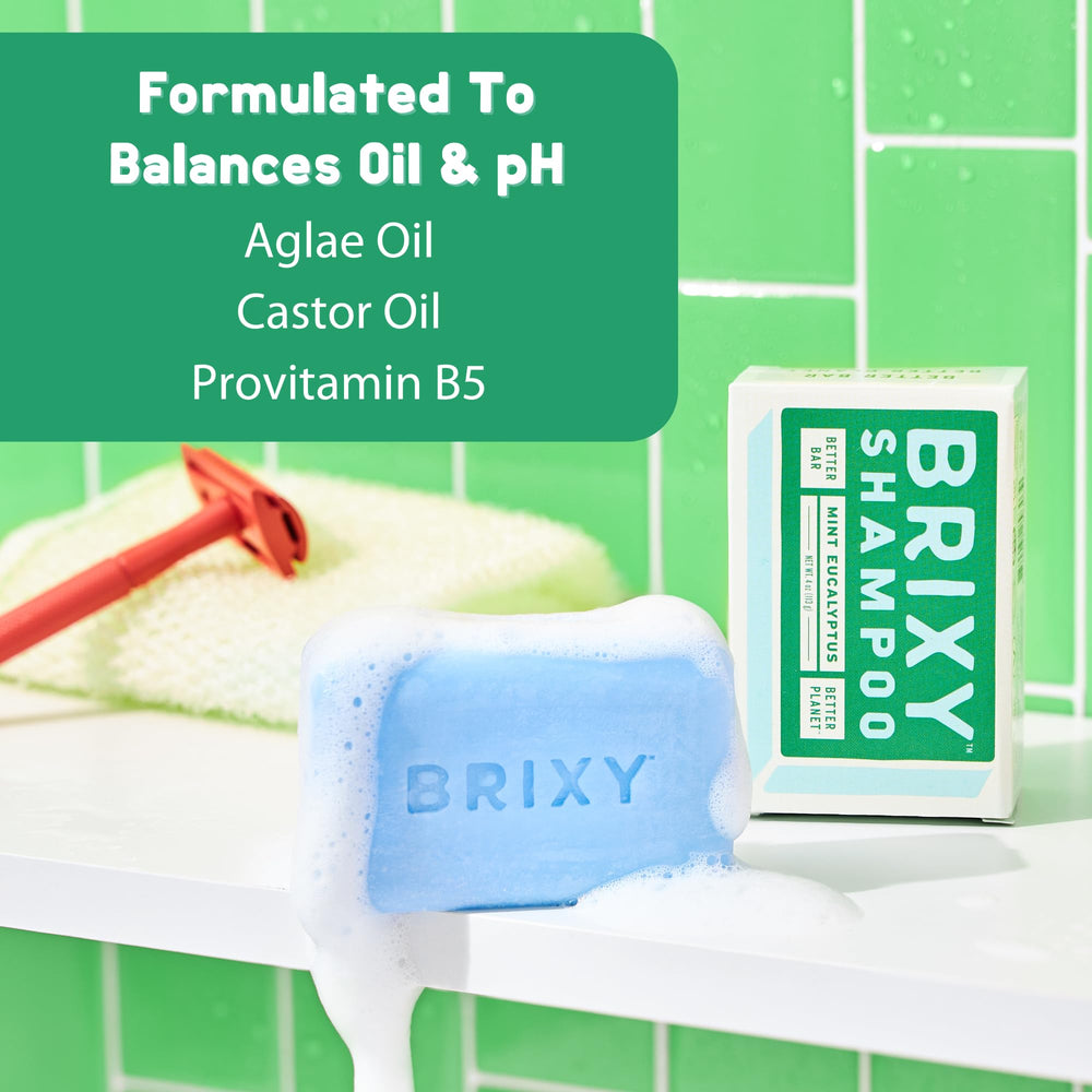 BRIXY Balance Shampoo Bar – application facile pour cheveux propres