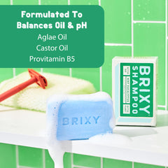 BRIXY Balance Shampoo Bar – application facile pour cheveux propres