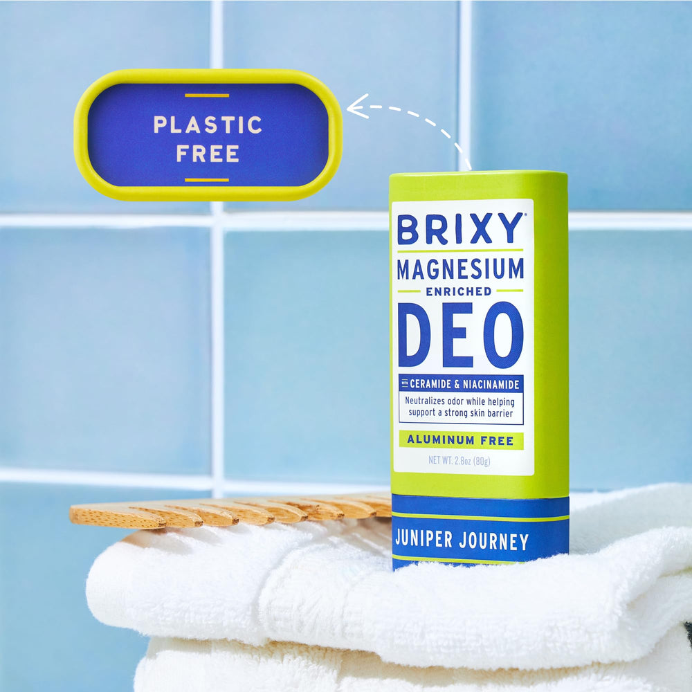 BRIXY packaging highlights plastic-free, eco-friendly design
