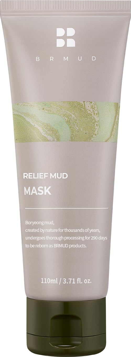 BRMUD Masque d’Argile Purifiant pour visage et corps, nettoyage en profondeur.