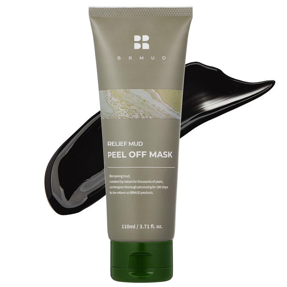 BRMUD Relief Mud Peel Off Mask – application du masque nettoie les pores en profondeur.