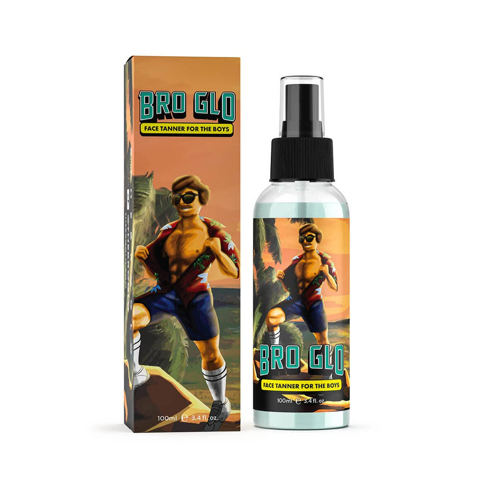 Flacon Bro Glo auto-bronzant couleur bronze naturelle