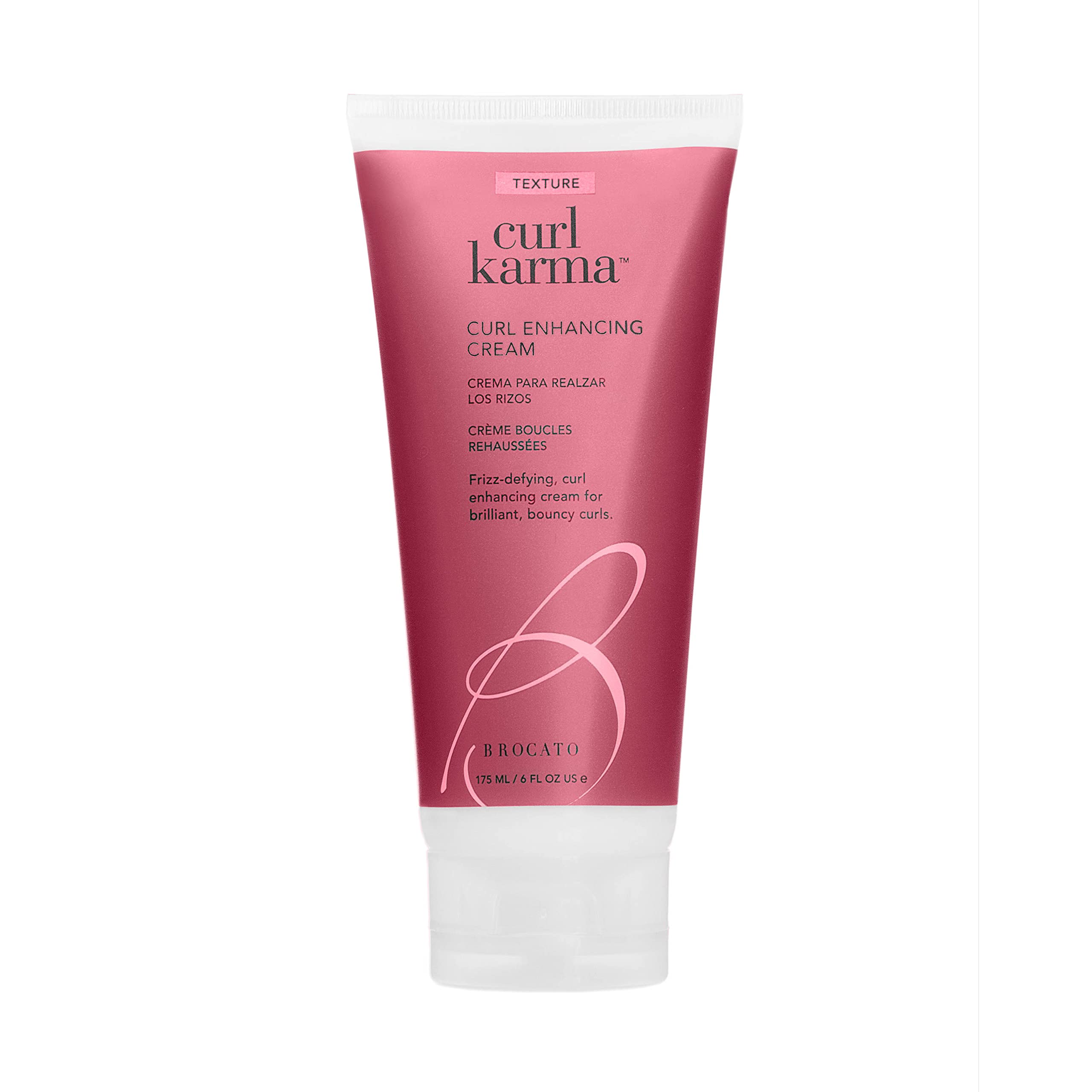 Brocato Curl Karma crème définition en flacon, pour des boucles définies et souples.