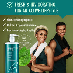 Brocato Shampoing Purifiant à la menthe, mousse légère apportant brillance et douceur.