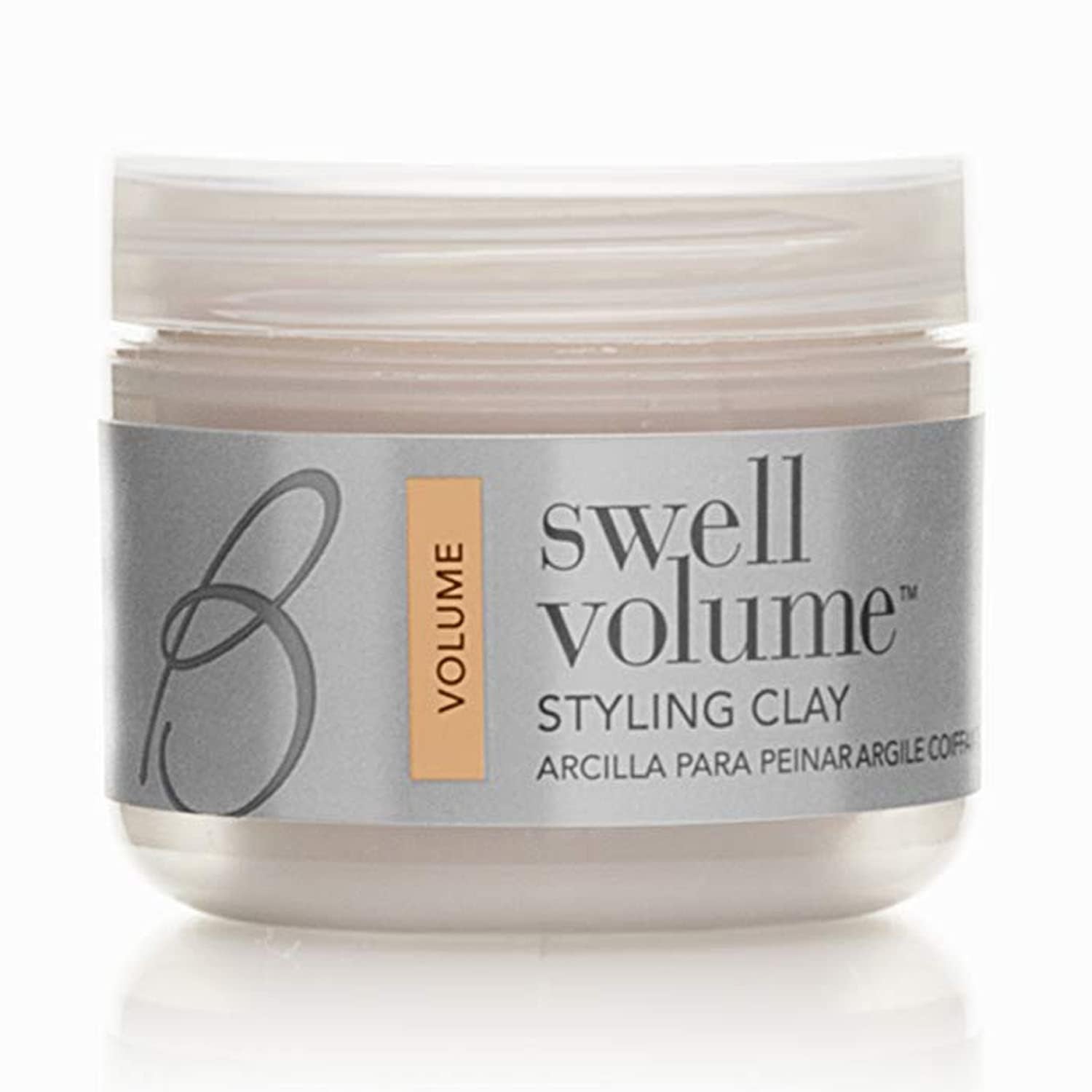 Brocato Swell Volume Styling Clay, flacon 2 oz, offre volume et tenue.