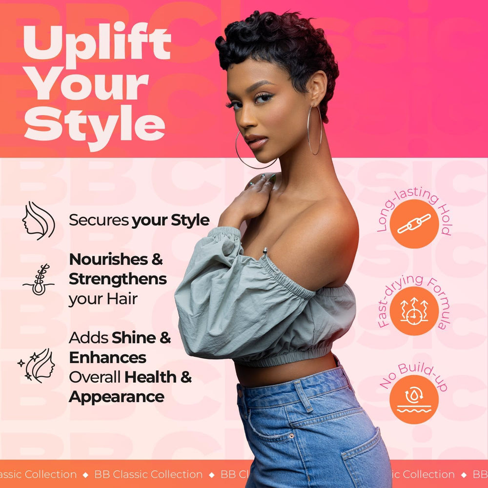 Bronner Bros Pump It Up : finition brillante qui rehausse l'apparence du style.