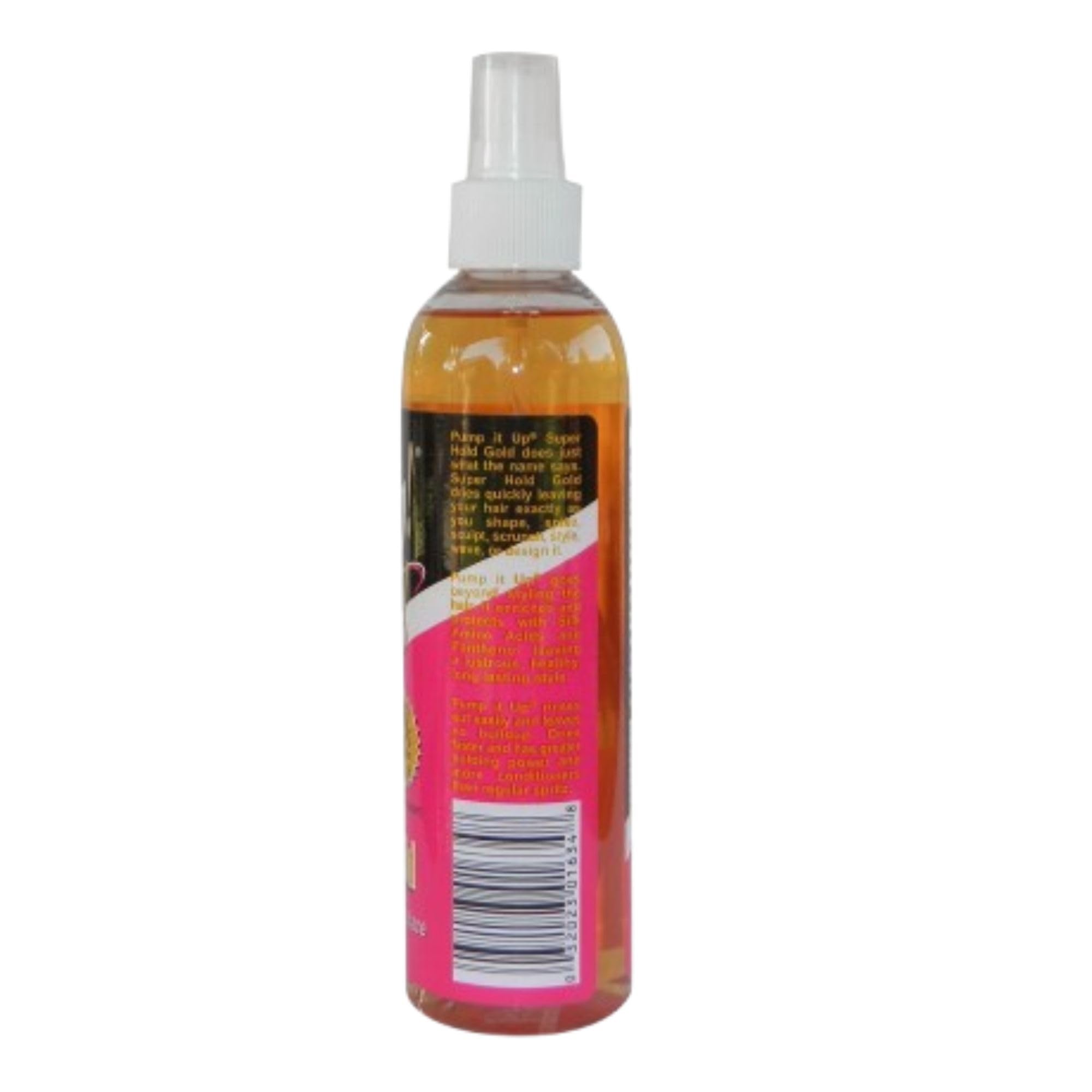 Bronner Bros Pump It Up : protéines de soie et vitamine B5 nourrissent les cheveux.