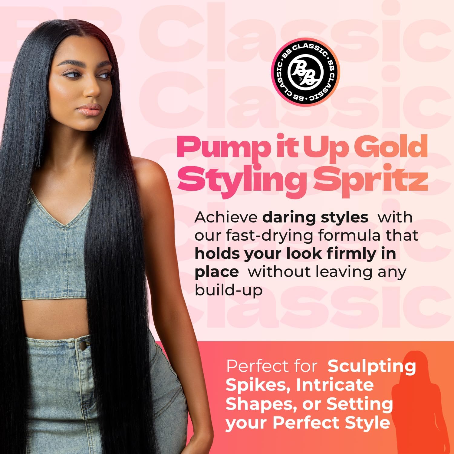 Bronner Bros Pump It Up : jet spray à séchage rapide pour gagner du temps.