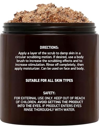 Brooklyn Botany Arabica Café Scrub – grains visibles pour une exfoliation efficace.