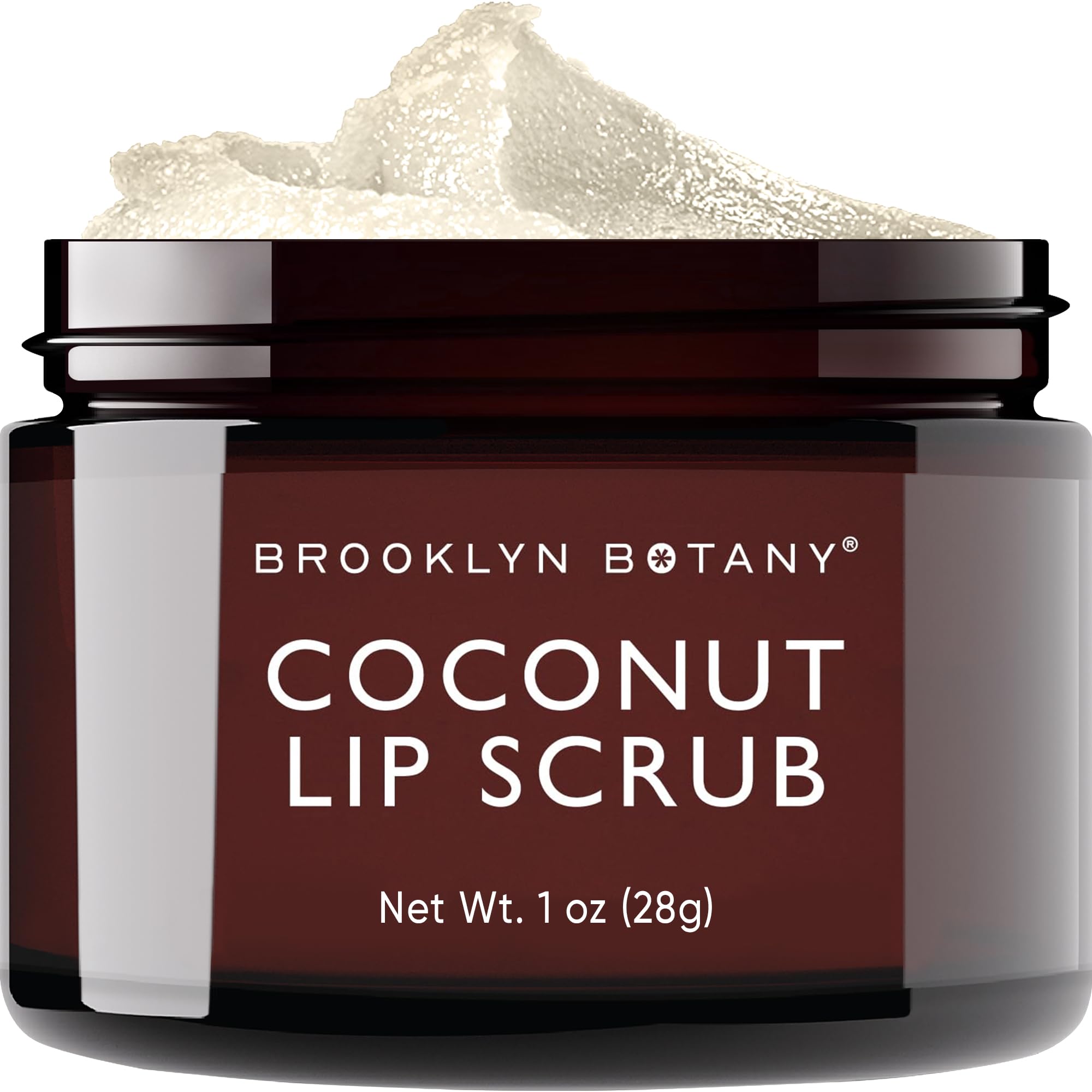 Brooklyn Botany Exfoliant Lèvres Coco, gommage pour des lèvres plus douces et lisses.