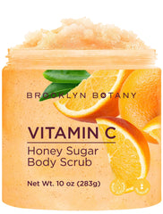 Brooklyn Botany Gommage-corps vitamine C et miel, exfolie en douceur pour une peau lumineuse