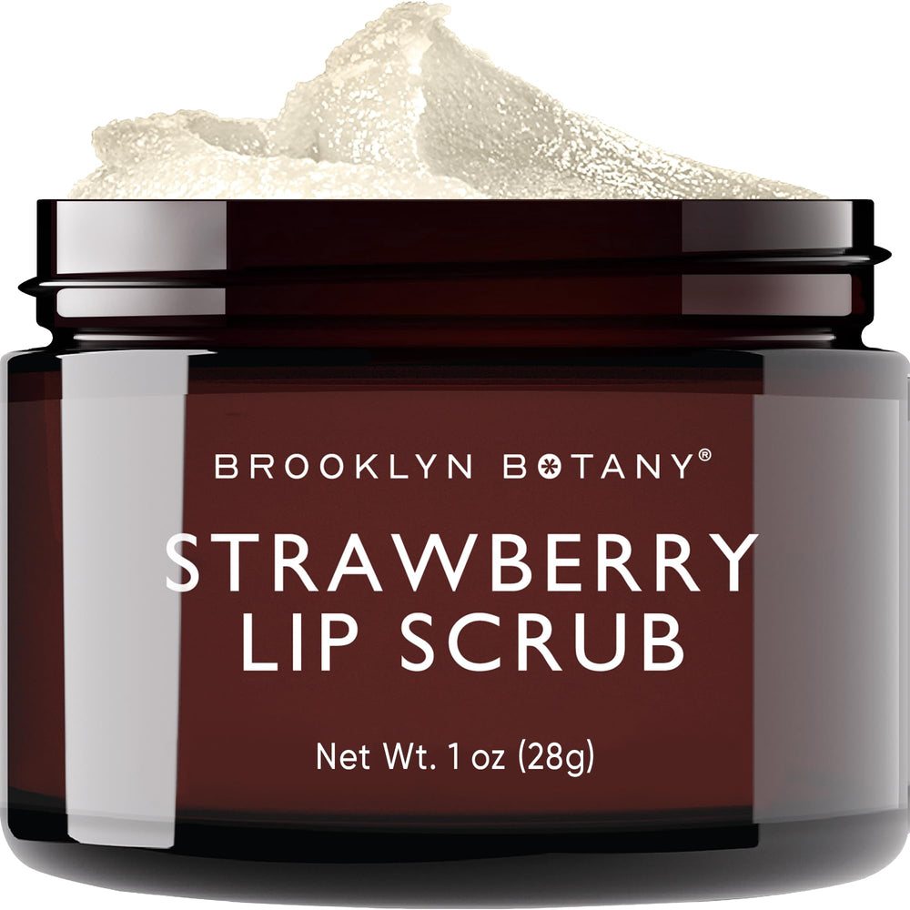 Brooklyn Botany gommage-levres-exfoliant-1oz-fraises : texture plus lisse après usage.
