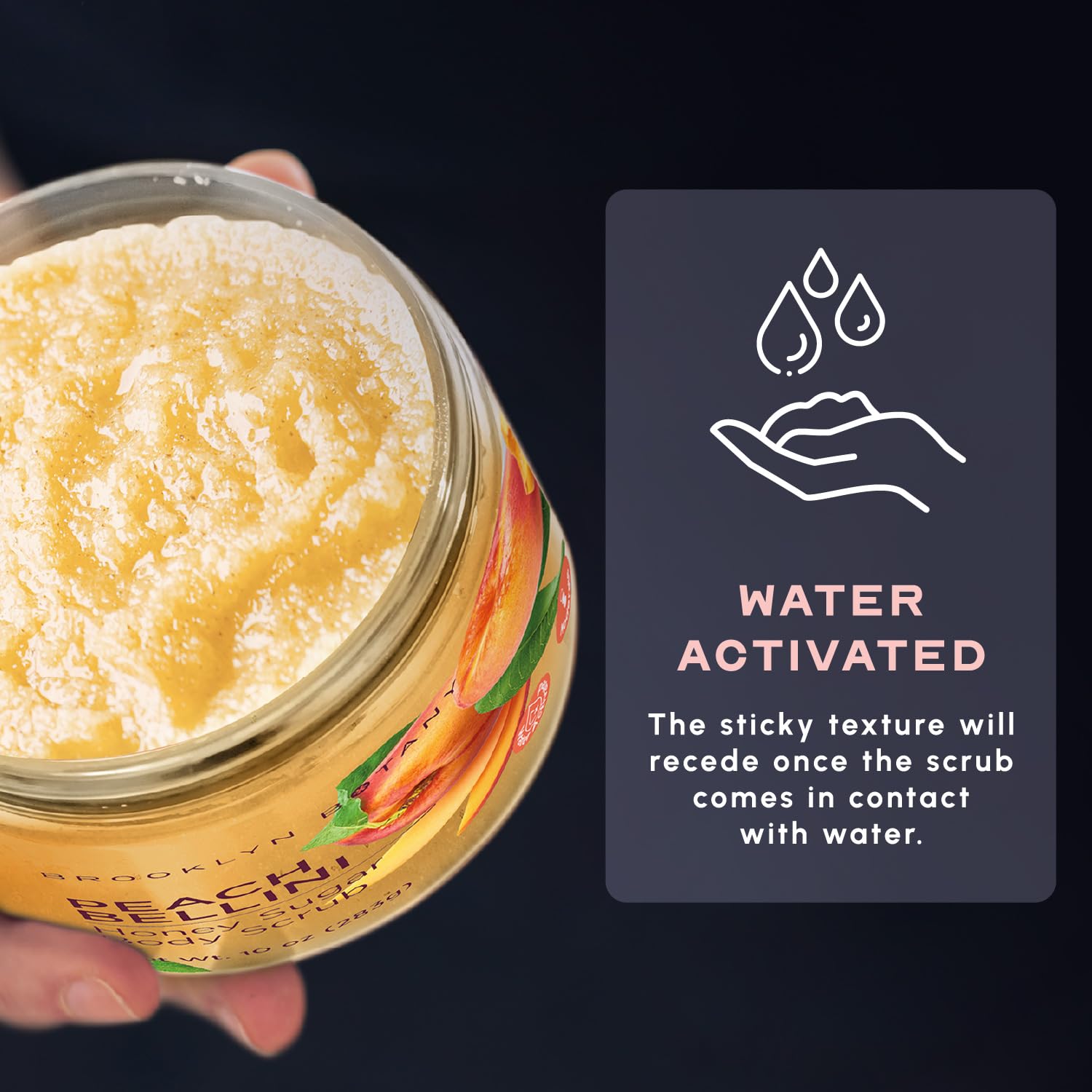 Brooklyn Botany ingrédients miel sucre huiles naturelles gommage nourrissant pour la peau