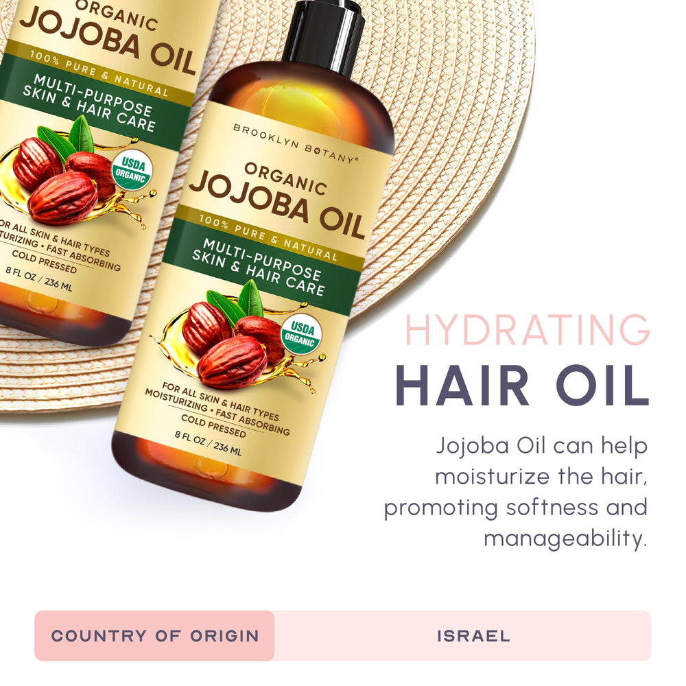 Brooklyn Botany huile de jojoba bio – soin végane et sans hexane.