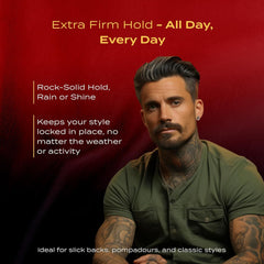 BROSH Far East Hard Pomade — application fluide, répartition facile pour un coiffage rapide.