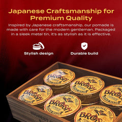 BROSH Original Pomade avec finition brillante discrète et naturelle