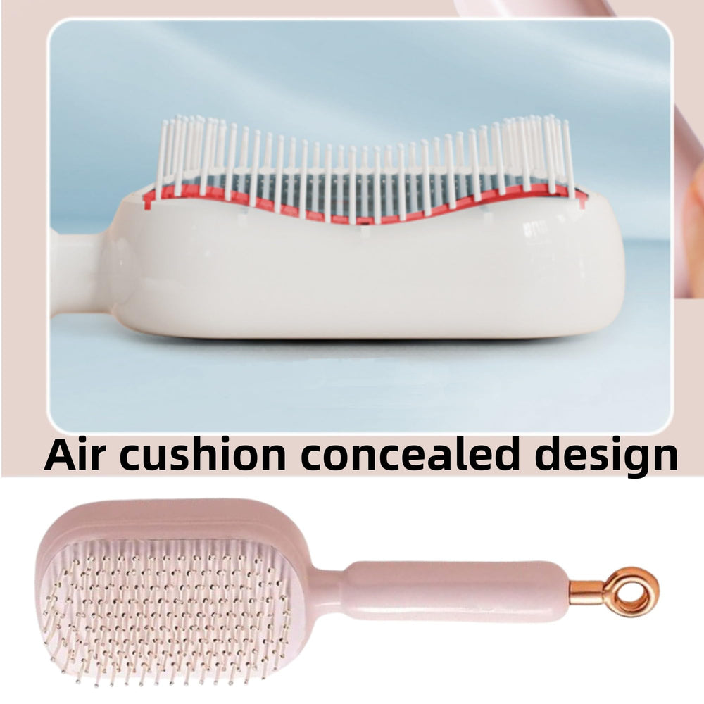 Brosse-cheveux adaptée à tous types de cheveux, voyage facile.