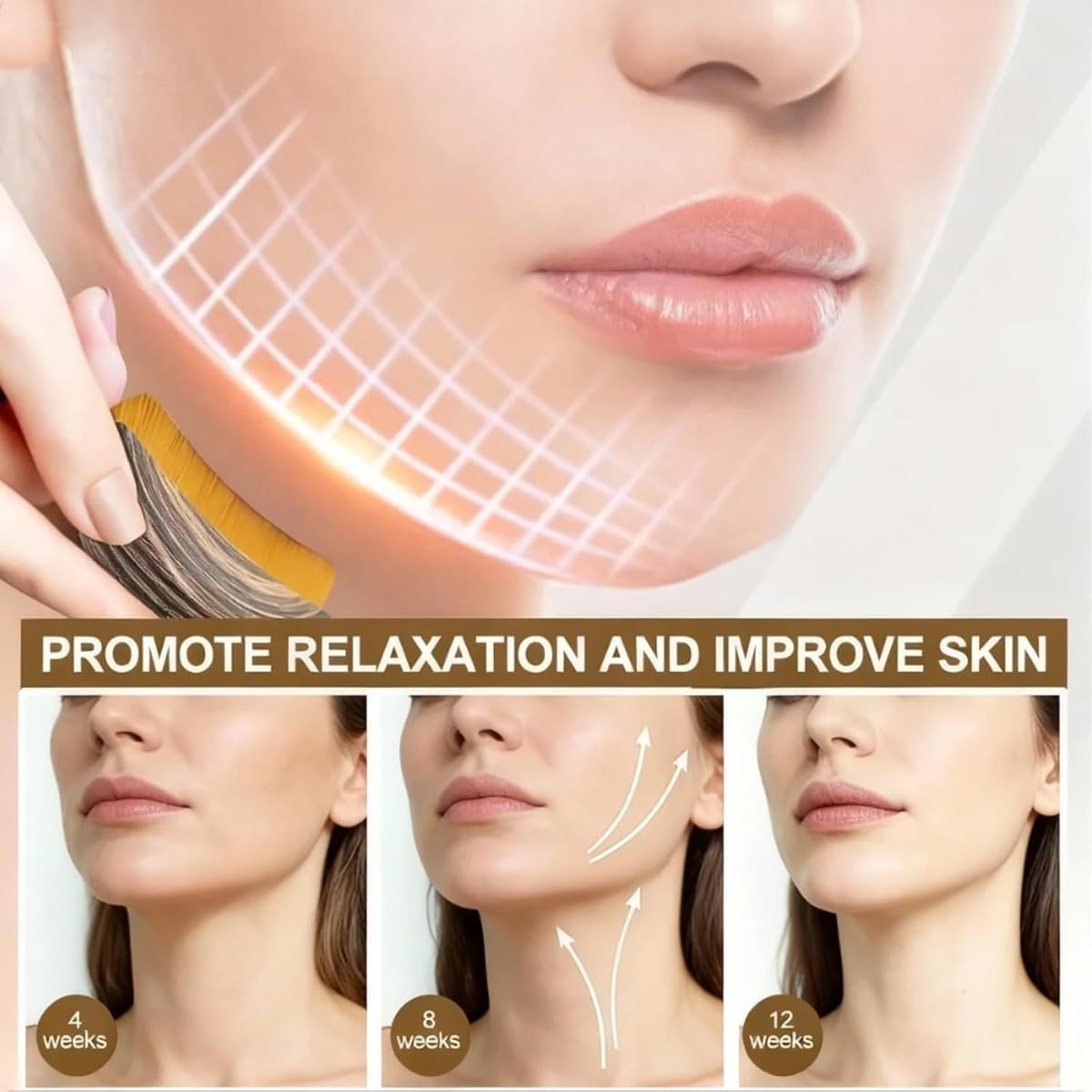 Brosse visage rituel relaxant: expérience sensorielle pour le visage.