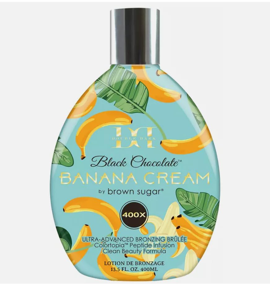 Brown Sugar Chocolat Noir Banane Crème 400X – Application sur peau pour bronzage uniforme